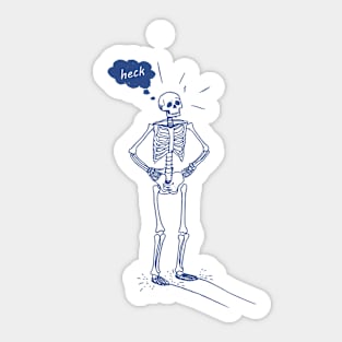 heck skeleton Sticker